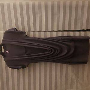 Grey cowl neck dress